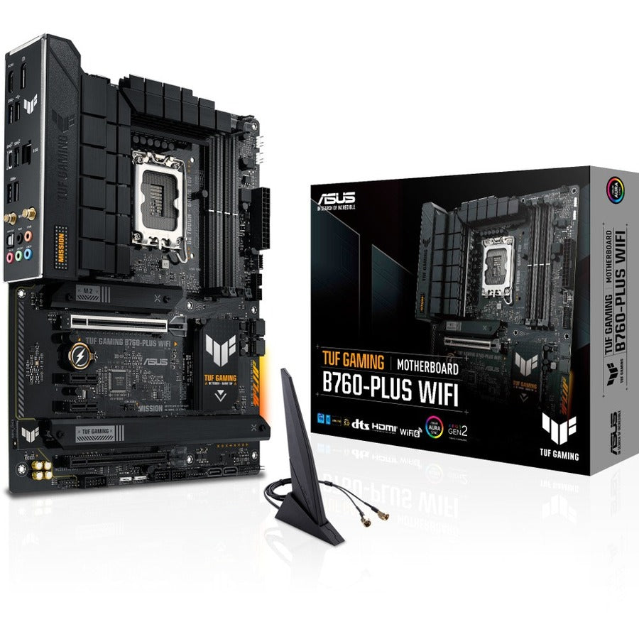 TUF GAMING B760-PLUS WIFI Gaming Desktop Motherboard - Intel B760 Chipset - Socket LGA-1700 - ATX TUF GAMING B760-PLUS WIFI Gaming Desktop Motherboard - Intel B760 Chipset - Socket LGA-1700 - ATX